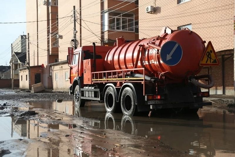 В Музыкальном районе Краснодара будут постоянно откачивать воду