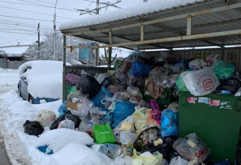 В Краснодаре продолжается мусорный коллапс