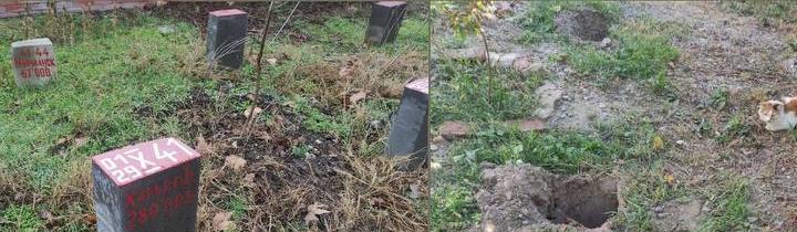 «Это кощунство!» В Краснодаре неизвестные выкопали столбики с датами гибели людей в годы ВОВ 