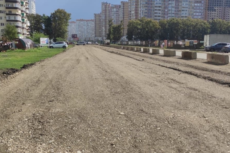 По улице 40-летия Победы в Краснодаре проложили новую ливневку