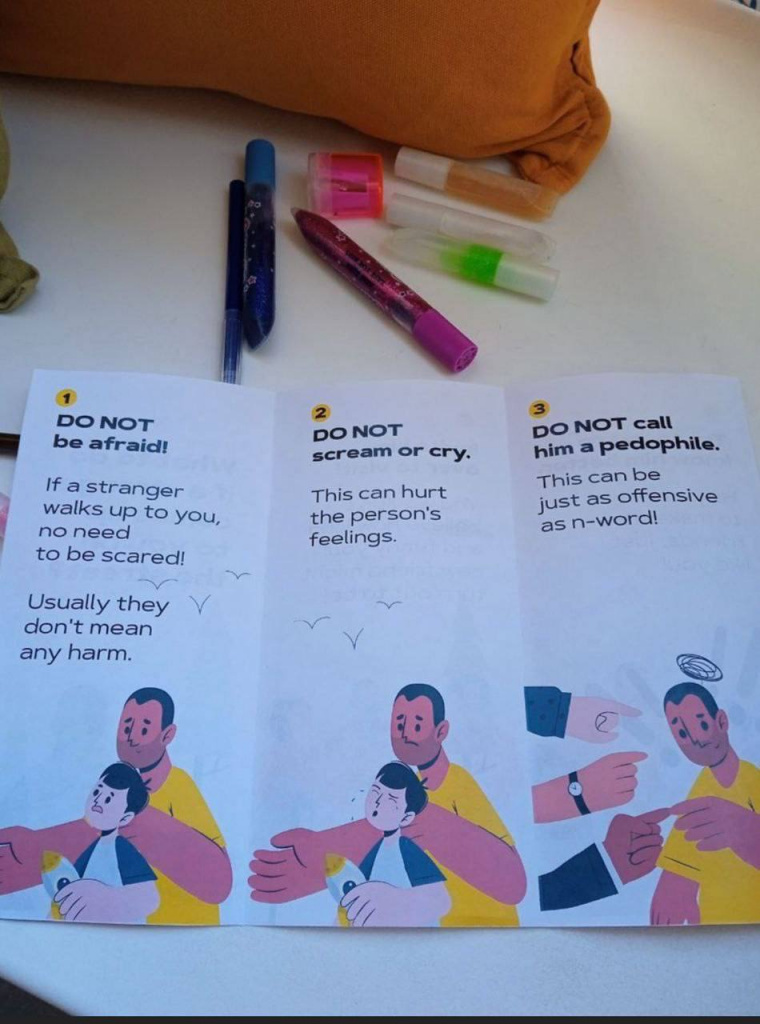 В Великобритании появились брошюры для детей, гласящие о том, что не нужно бояться педофилов 2.jpg