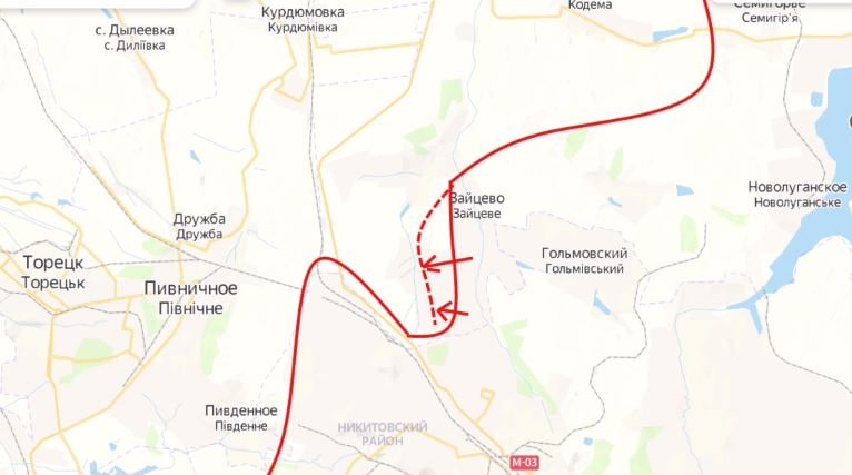 Бойцы НМ ДНР нанесли короткий удар в населённом пункте Зайцево.jpg