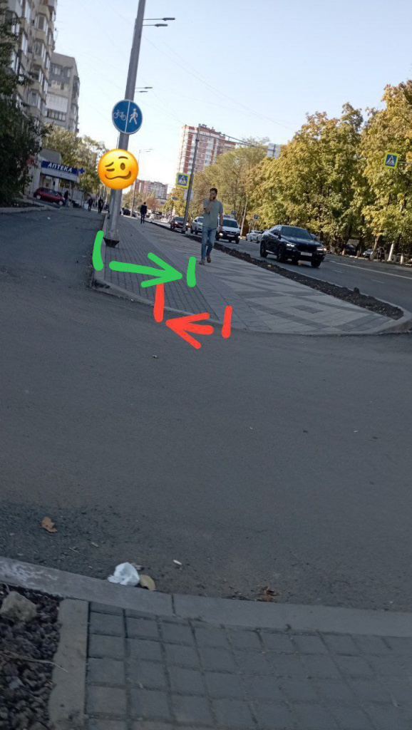 Велодорожка на улице Зиповской2.jpg
