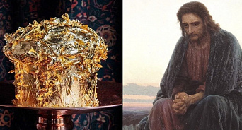 «Чем больше золота, тем ближе ко Христу!» В Москве продают золотые куличи за несколько десятков тысяч – ВИДЕО