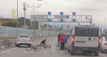 В Сочи «Приора» сбила четырёх спортсменок на велосипедах