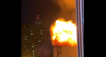 В Краснодаре из-за пожара эвакуировали 55 жильцов многоэтажки