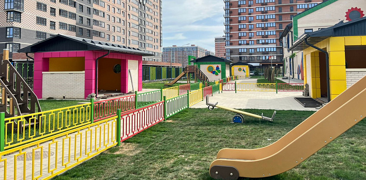 В Краснодаре закончилось строительство детского сада на 300 мест: его готовят к приёму детей