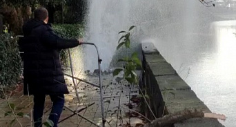 В Сочи около 2000 человек остались без воды из-за повреждения водопровода