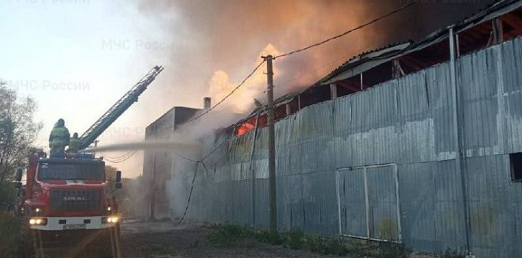 «Едкий дым с запахом пряностей!» В Сети появилось видео с пожаром на заводе по производству специй в Краснодарском крае