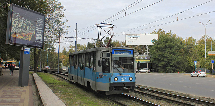 В Краснодаре изменят схему движения трамвая № 8 из-за работ на путях