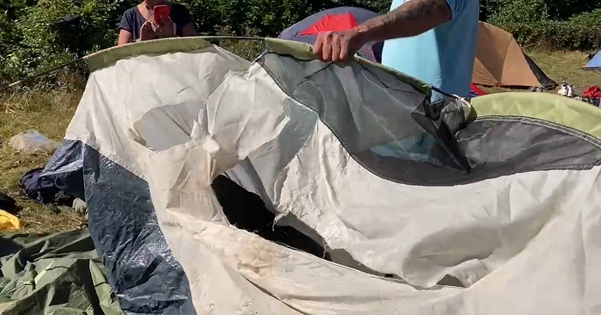 В Кавказском заповеднике Сочи медведь разорвал палатки туристов