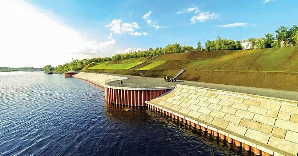 В Краснодаре намерены укрепить берег реки в Юбилейном микрорайоне