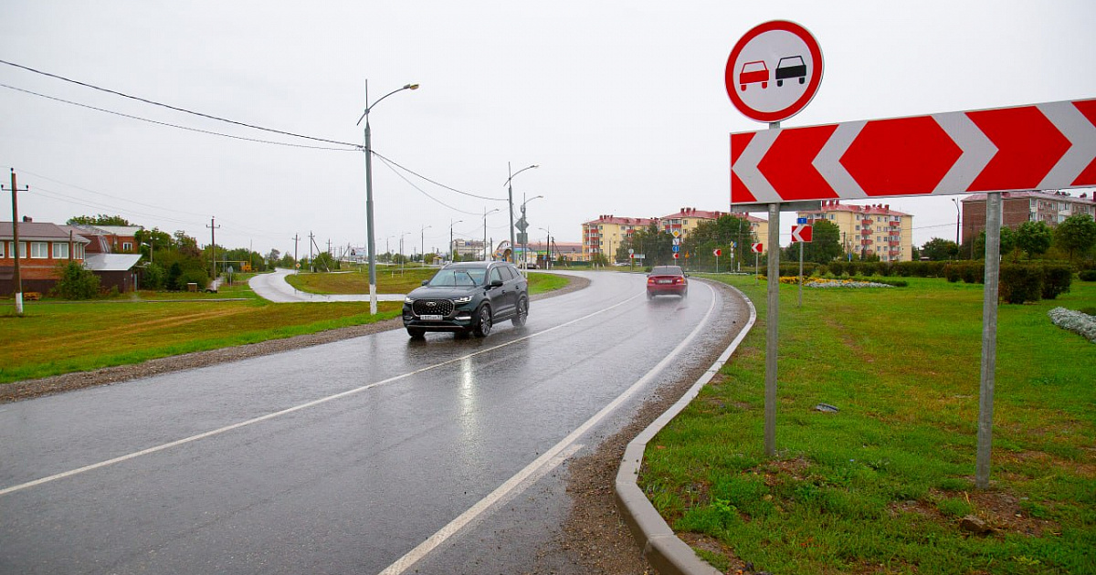 В Выселковском районе открыли движение по отремонтированной трассе