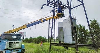 На юго-западе Кубани восстановлено электроснабжение