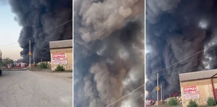 Причины выясняются: огромные клубы дыма до самого неба, крымчане стали свидетелями сильного пожара – ВИДЕО