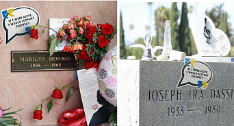 В США осквернили могилы знаменитостей наклейками в поддержку Зеленского