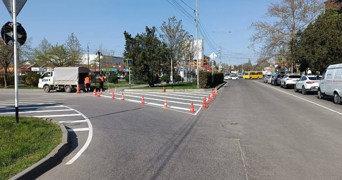 Изменили схему движения на участке улицы Владимирской в Анапе