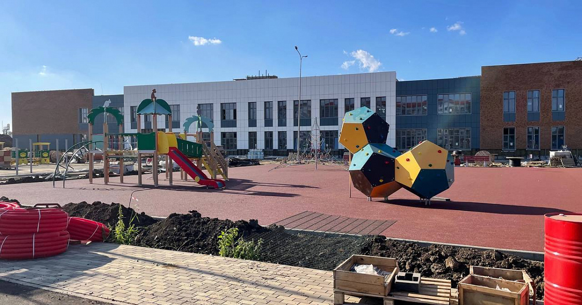 На Кубани школу в станице Динской откроют к новому учебному году