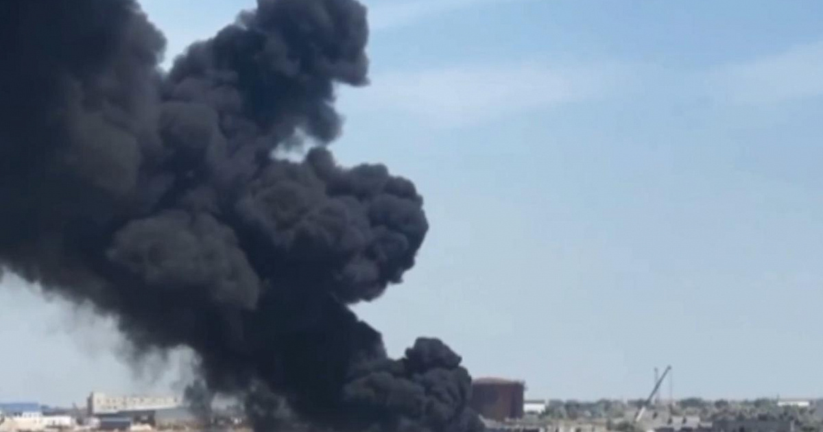 «Пожар не связан с атаками БПЛА» - на Кубани горел морской порт «Тамань»