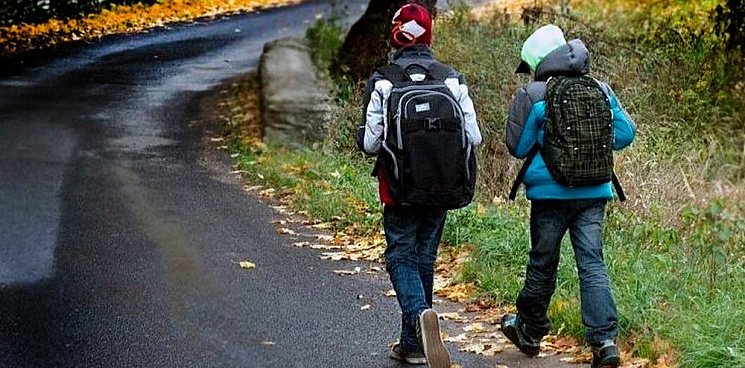 «В мэрии знают об опасности для детей, но сделать ничего не могут?» В Краснодаре дети вынуждены идти до 10 км по автодороге, чтобы дойти до школы и обратно - ВИДЕО
