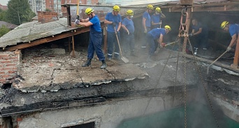 Владельцам сгоревших квартир в Краснодаре выплатят по 100 тысяч рублей