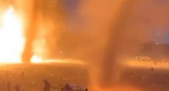«Господь сжёг Содом и Гоморру и собрание нечестивцев не пожалел!» В американской пустыне на фестивале Burning man возник страшный огненный смерч – ВИДЕО