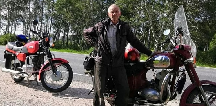 Кубанский пенсионер отправился на Байкал на полувековом мотоцикле