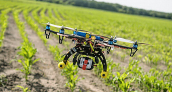 До чего дошёл прогресс: на Кубани впервые сеют рис с помощью дронов