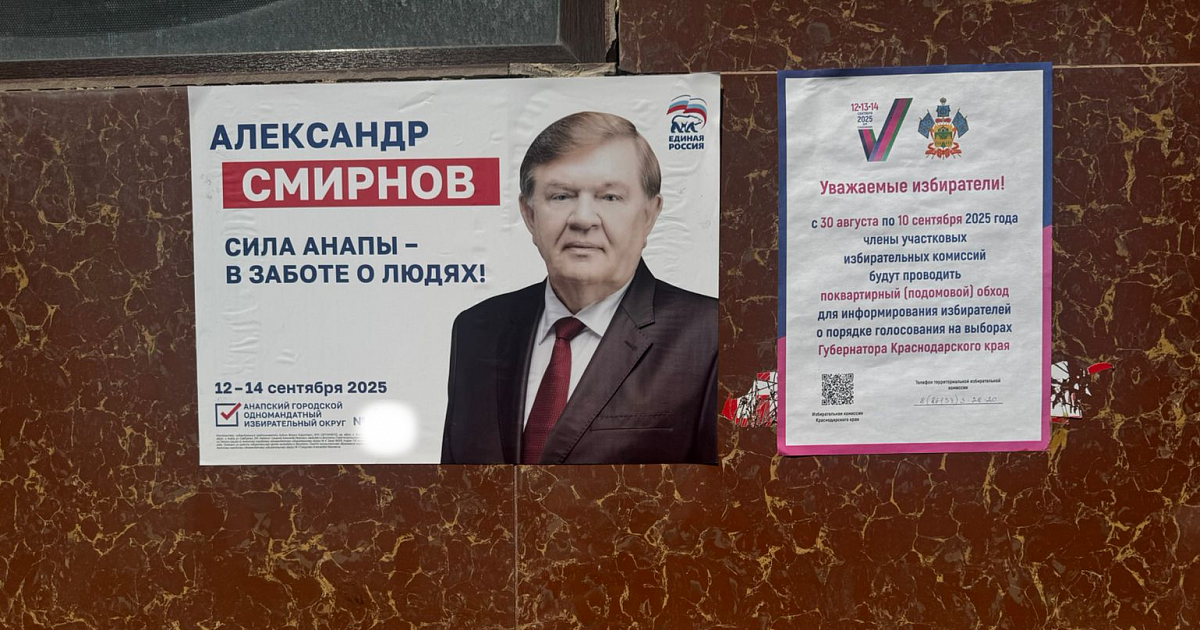 Кандидаты в депутаты Горсовета Анапы нарушили правила благоустройства