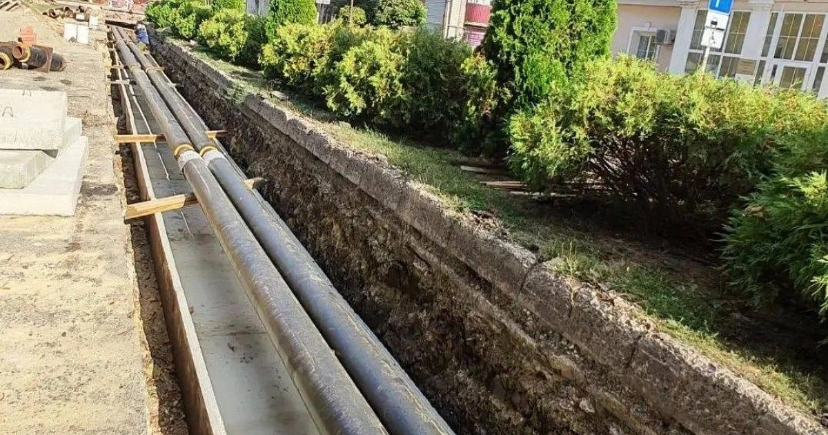 В Крымске завершили капремонт более 400 метров теплосетей