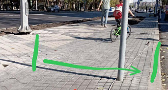 «Городская среда по-краснодарски»: в кубанской столице сделали велодорожки «с препятствиями»