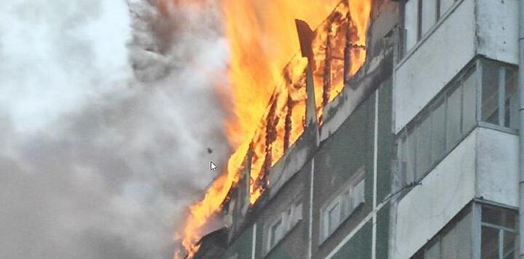 Пожар в сочинской многоэтажке: обошлось без жертв