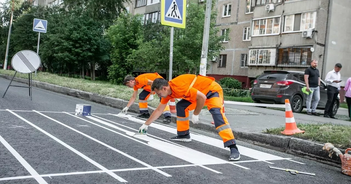 В Краснодаре дорожная разметка начала стираться через две недели после нанесения