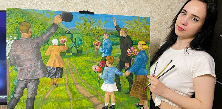 «Сложнее всего – передать эмоции»: на Кубани юная художница создаёт воодушевляющие картины по заказам бойцов СВО