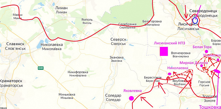 Российские военные прорвали фронт ВСУ в районе Тошковки в ЛНР