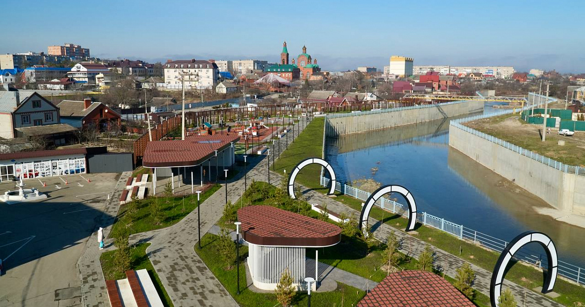 На Кубани к концу 2030 года благоустроят около 1150 общественных территорий 