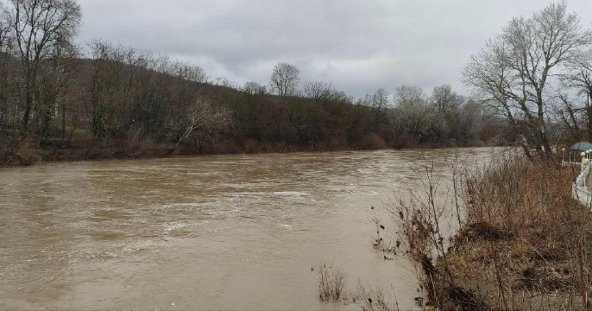 В четырех муниципалитетах Кубани наблюдается повышение уровня воды в реках