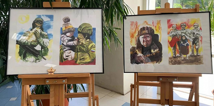 В Краснодаре выставят картины девочки про героев спецоперации на Украине