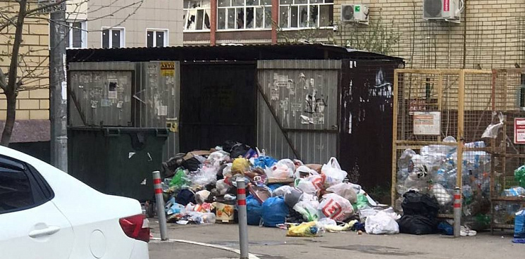 «Это наша помойка!» В Краснодаре жители ЖК жалуются на «соседей-халявщиков» – они кидают мусор в чужие баки: ВИДЕО