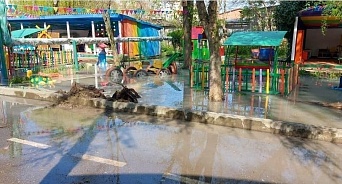 В Тимашевском районе выясняют причины подтопления детского сада