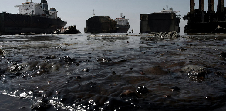В Новороссийске содержание нефтепродуктов в море превысило нормы в 100 раз