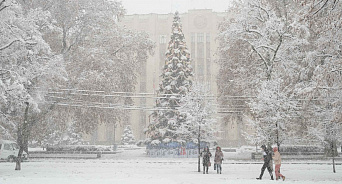 В Краснодарском крае в среду резко похолодает и пойдёт снег с дождём