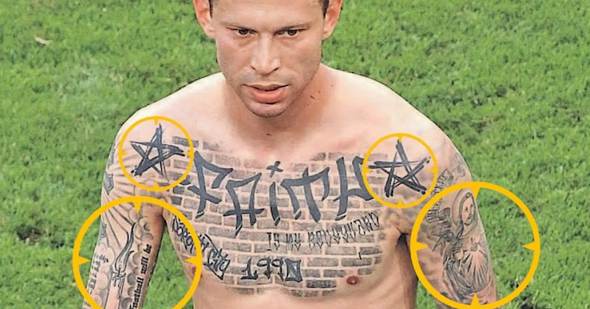 Экс-нападающего ФК «Краснодар» могут попросить пояснить за татуировки в тюрьме