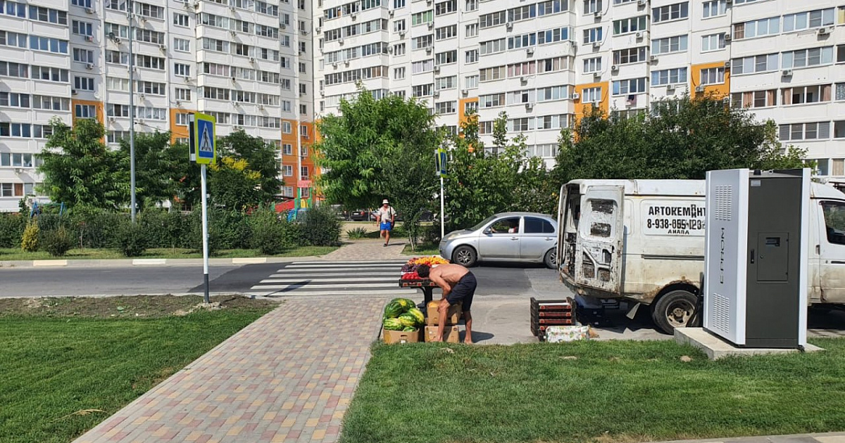В Анапе полицейские пресекли нелегальную торговлю овощами