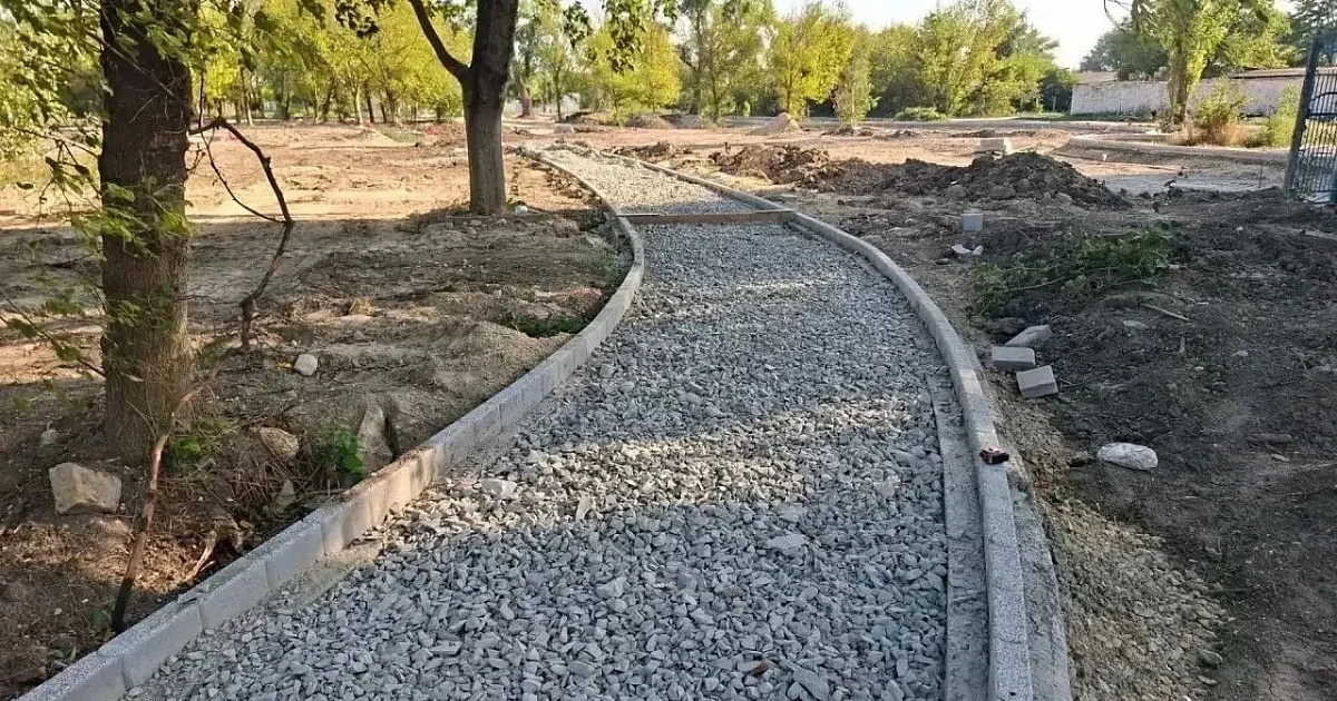 В селе Юровка под Анапой благоустраивают территорию на улице Садовой