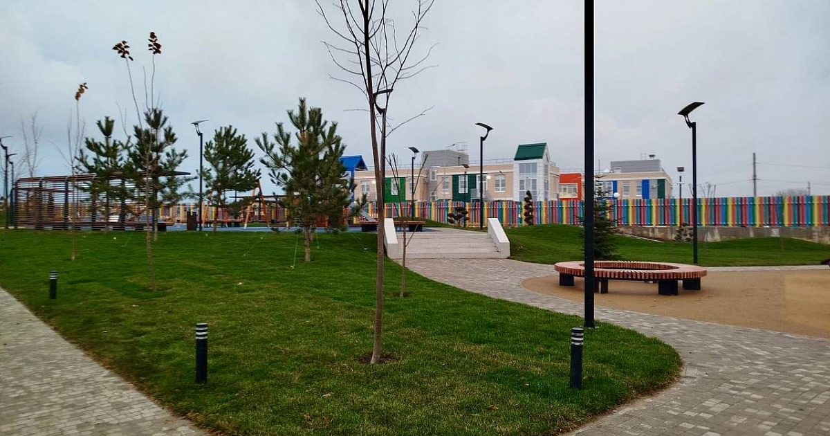 В Динском районе Кубани по нацпроекту благоустроили более 1 га территории