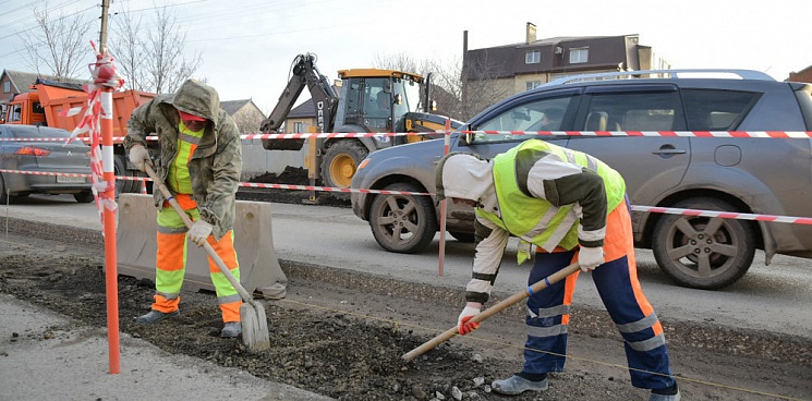 В Краснодаре начали масштабный ремонт улицы Российской