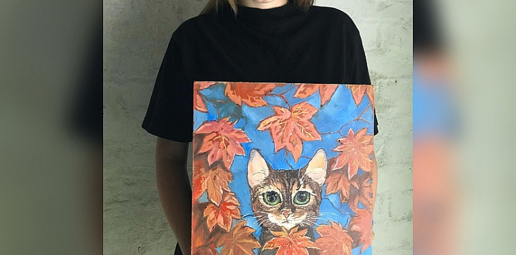 В Краснодаре художница организовала выставку для помощи ребенку со СМА
