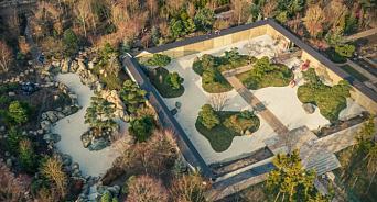 Строительство «японского сада» в парке «Краснодар» продолжается