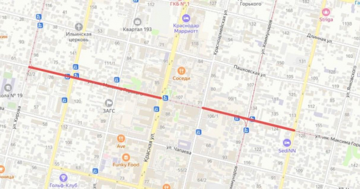 На ремонт 1 км дороги в центре Краснодара хотят потратить не менее 50 млн рублей